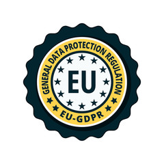 EU GDPR label illustration