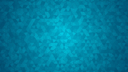 Abstract background of small triangles in light blue colors.