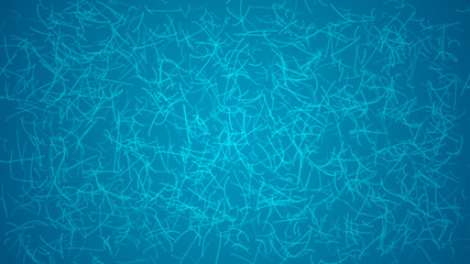Abstract light background of curves or scratches in light blue colors.