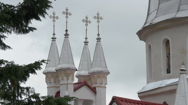 The white towers of Church of Saint Paraskeva
