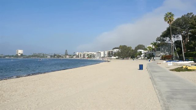 Video of bay view in San Diego in 4K
