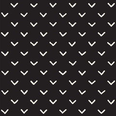 Hand drawn style seamless pattern. Abstract grungy geometric shapes background in black and white.