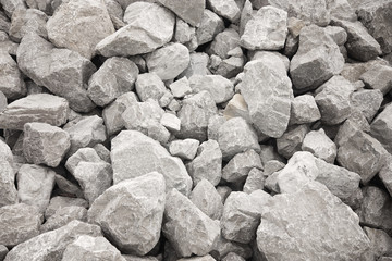 Large Pile of Grey Bolder Rocks