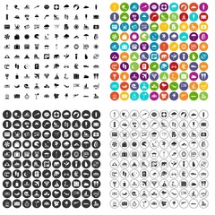 100 surfing icons set vector in 4 variant for any web design isolated on white