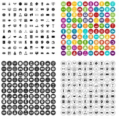 Fototapeta na wymiar 100 sweepstakes icons set vector in 4 variant for any web design isolated on white