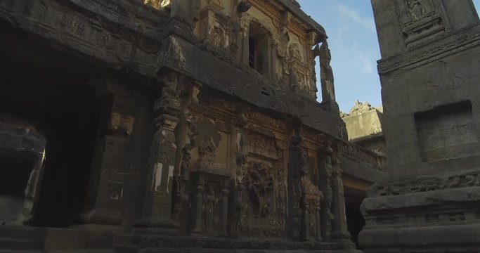 Ellora Cave Ruins in India (4k)