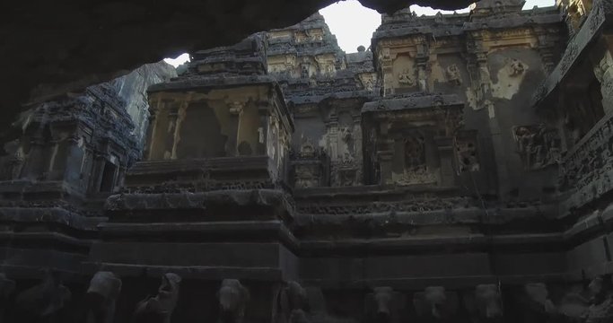 Ellora Cave Ruins in India (4k)