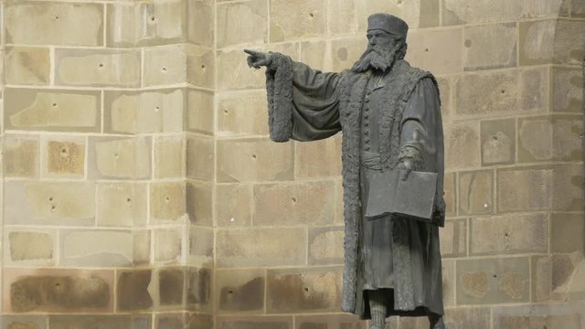 Johannes Honterus statue 