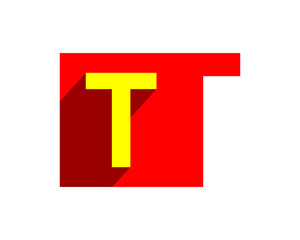 red initial letter gestalt typography typeset logotype alphabet font image vector icon logo symbol