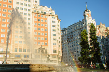 Water fountain in Madrid