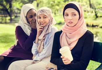 Islamic women gossiping and bullying her friend