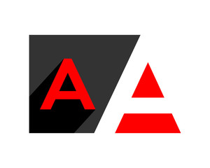 black initial letter gestalt typography typeset logotype alphabet font image vector icon logo symbol