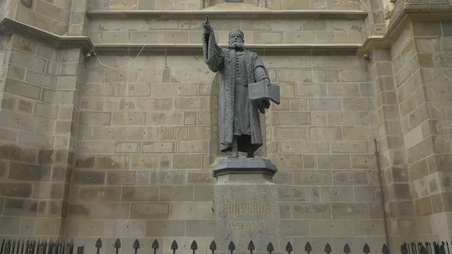 Johannes Honterus statue 