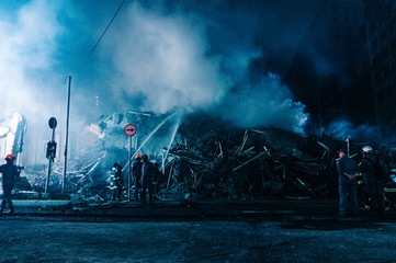 Obraz premium Desabamento do edifício Wilton Paes de Almeida