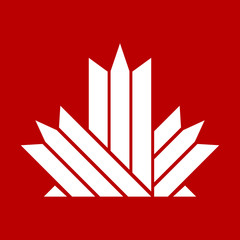 Geometric Maple Leaf Icon
