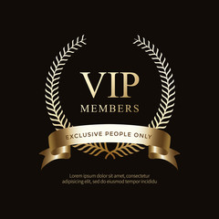 Luxury vip labels and objects