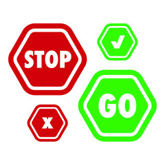 Stop and Go Icons