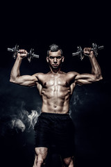 Fototapeta na wymiar training for biceps