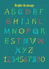 Encrypted romantic message. You are the one