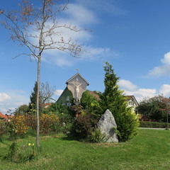 Jesus crucified, typical of a Bavarian village