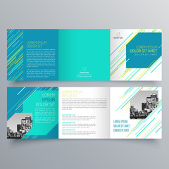 Brochure design, brochure template, creative tri-fold, trend brochure