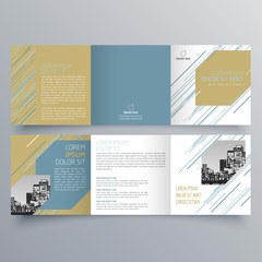 Brochure design, brochure template, creative tri-fold, trend brochure