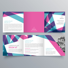 Fototapeta premium Brochure design, brochure template, creative tri-fold, trend brochure