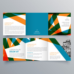 Naklejka premium Brochure design, brochure template, creative tri-fold, trend brochure