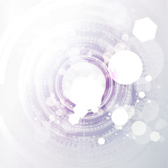 Obraz premium Abstract technological background with various technological elements. Structure pattern technology backdrop. Vector.