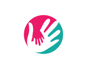 Fototapeta na wymiar Hand Care Logo Template vector icon