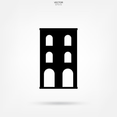 Fototapeta premium Building icon. Architectural sign and symbol. Vector illustration.