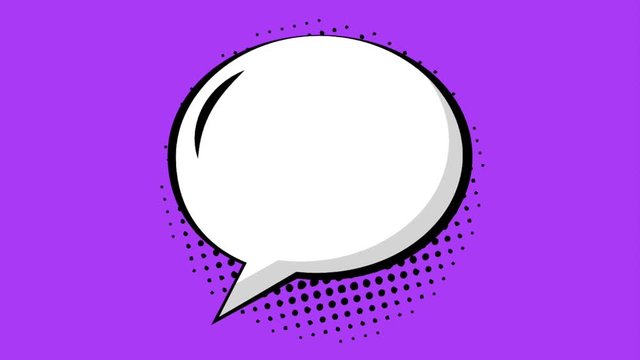 comic speech bubble cloud pop art multicolored background