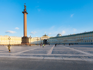 Obraz premium view of Palace Square and General Staff Building