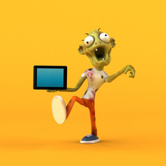 Fun zombie - 3D Illustration