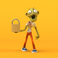 Fun zombie - 3D Illustration