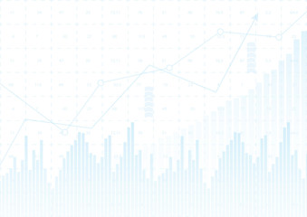 Abstract financial chart with stock graph market.Vector illustration