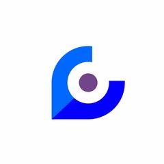 C letter logo design for company, technology and branding
