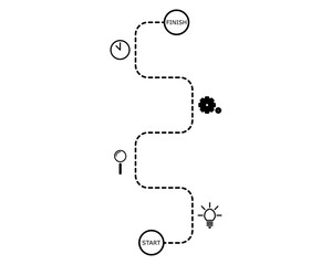 Vector business company infographic with pointers 