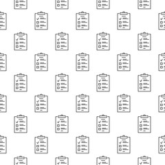 To do list vector outline concept seamless pattern