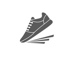Faster sports shoes icon