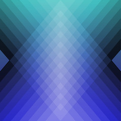 Stock Illustration - Geometric Blue Pattern, 3D Illustration, Modern Blue Background.