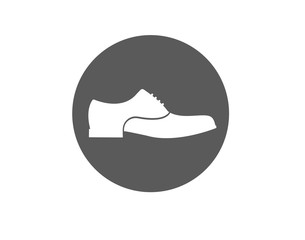 Office casual shoes flat icon