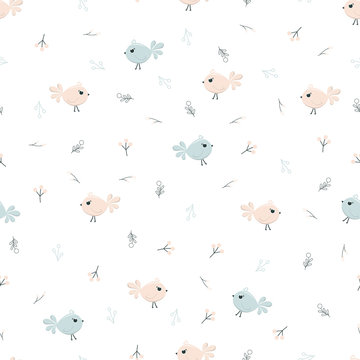 simple pattern with birds
