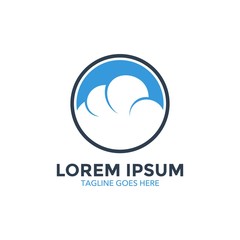 cloud logo. vector illustration. icon. logo