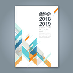 Abstract minimal geometric shapes polygon design background for business annual report book cover brochure flyer poster