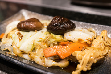 Fried Vegetables food in Japanese Restaurant