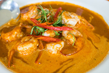 Thai food concept,  Food in menu at restaurant.