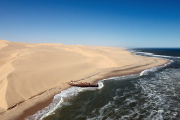 Schiffswrack, Skelettküste (Namibia)