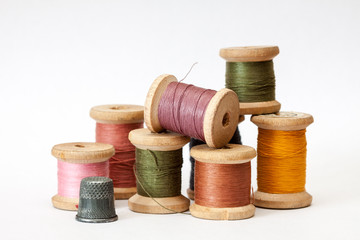 Old wooden coils.