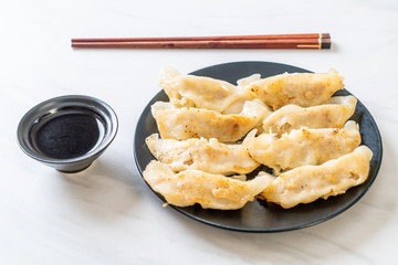 Japanese gyoza or dumplings snack